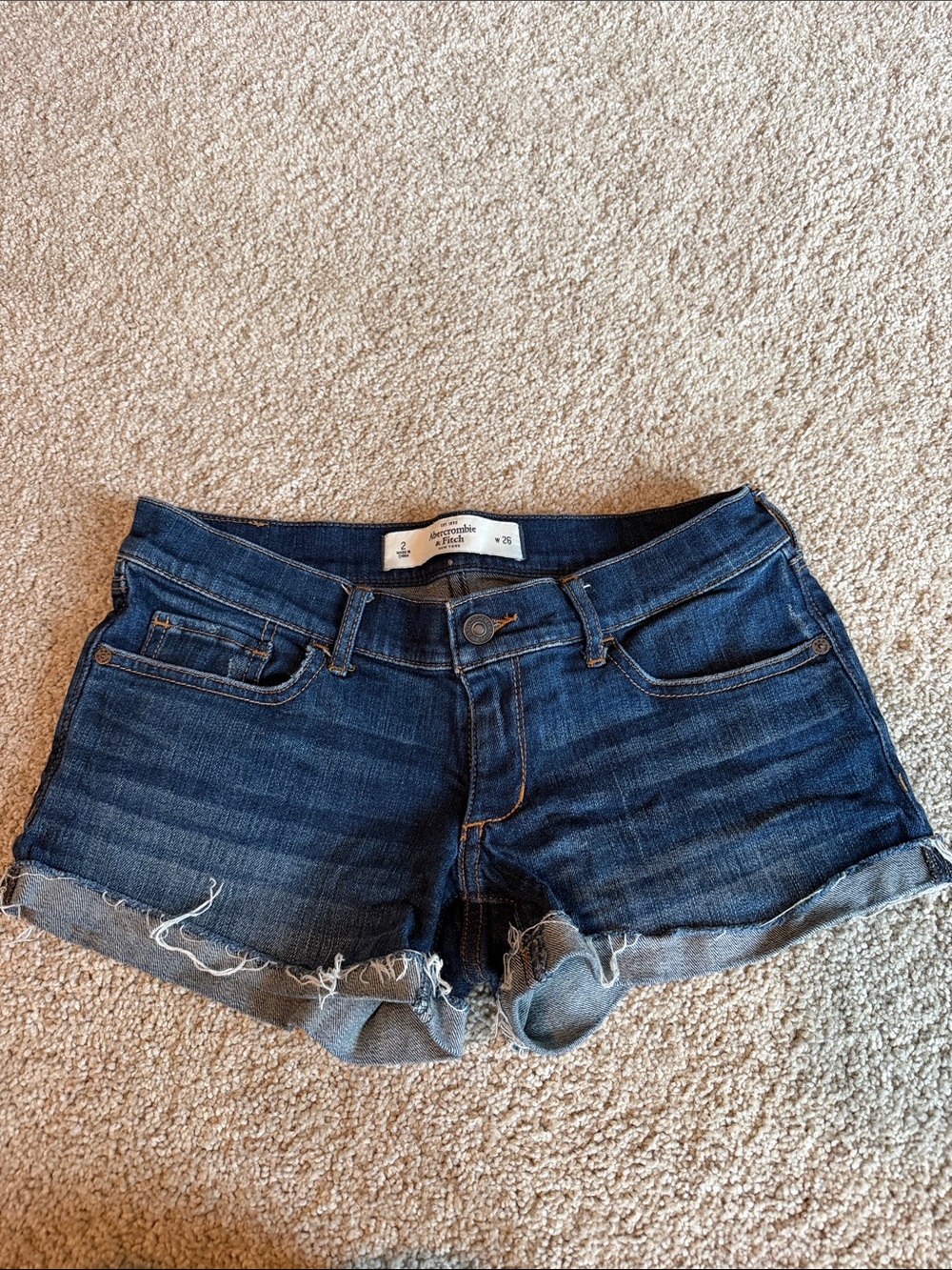 Abercrombie & Fitch Denim Low Rise Shorts